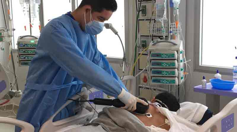 Los pacientes graves son atendidos en el Hospital de Especialidades de Portoviejo. Foto: Cortesía Hospital de Especialidades