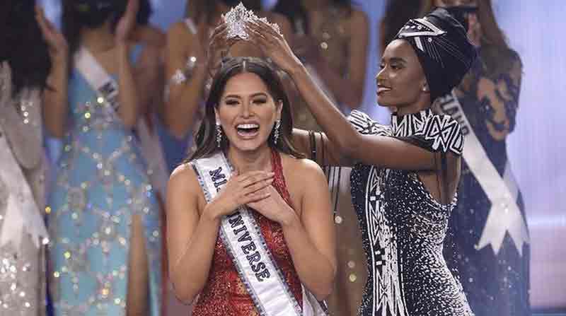 La mexicana Andrea Meza es Miss Universo 2021. Foto: Tomada de la cuenta Twitter Andrea Meza