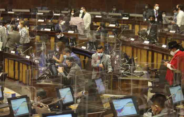 La sesión del Pleno de la Asamblea fue suspendida apenas instalada. Se retomará hoy. Foto: Julio Estrella / EL COMERCIO