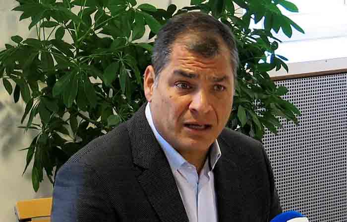 Rafael Correa, expresidente del Ecuador envuelto en el caso Sobornos 2012-2016. Foto: Archivo / EL COMERCIO