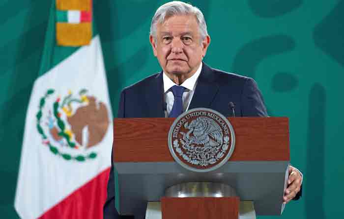 El presidente de México, Andrés Manuel López Obrador, y la vicepresidenta estadounidense, Kamala Harris, se reunieron para abordar la problemática migratoria. Foto: EFE