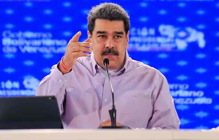 Nicolás Maduro en un acto de gobierno en Caracas (Venezuela). Foto: EFE