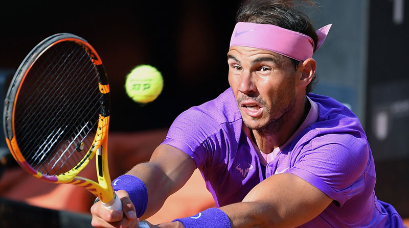Rafael Nadal (foto) se medirá contra Novak Djokovic en la final de Roma. Foto: EFE