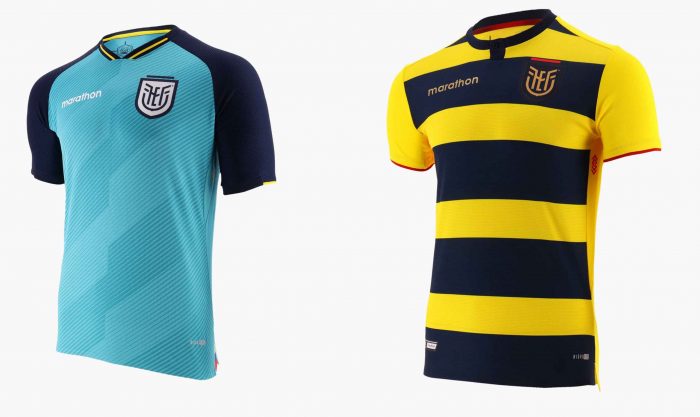 Estas son las camisetas de Ecuador para la Copa América 2021. Cortesía de la FEF