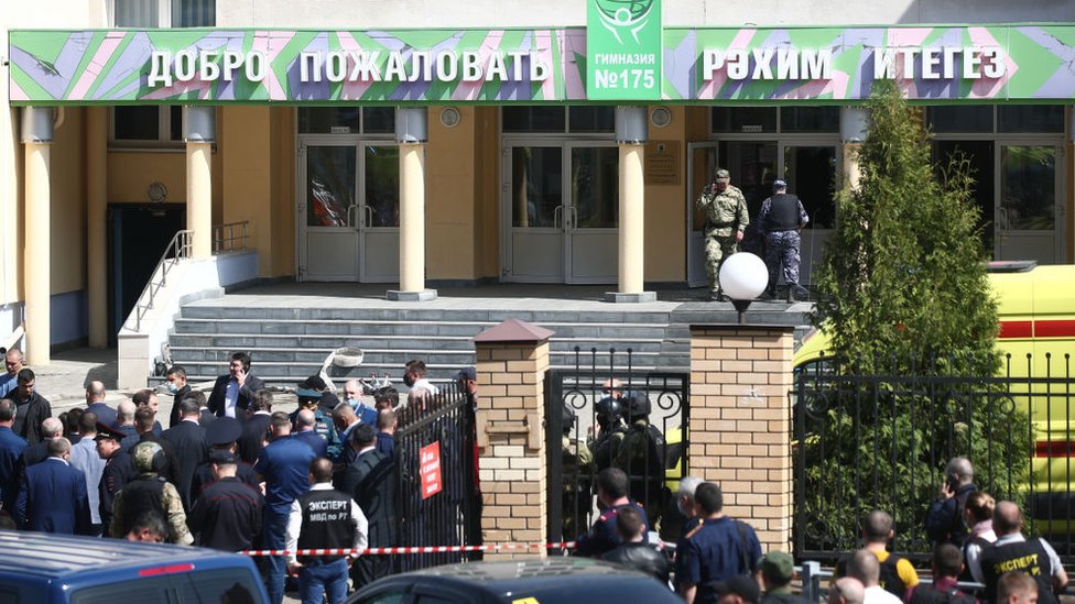 El ataque a la escuela de Kazán es el más cruento en un centro educativo ruso desde octubre de 2018. Foto: Twitter @El_Universal_Mx