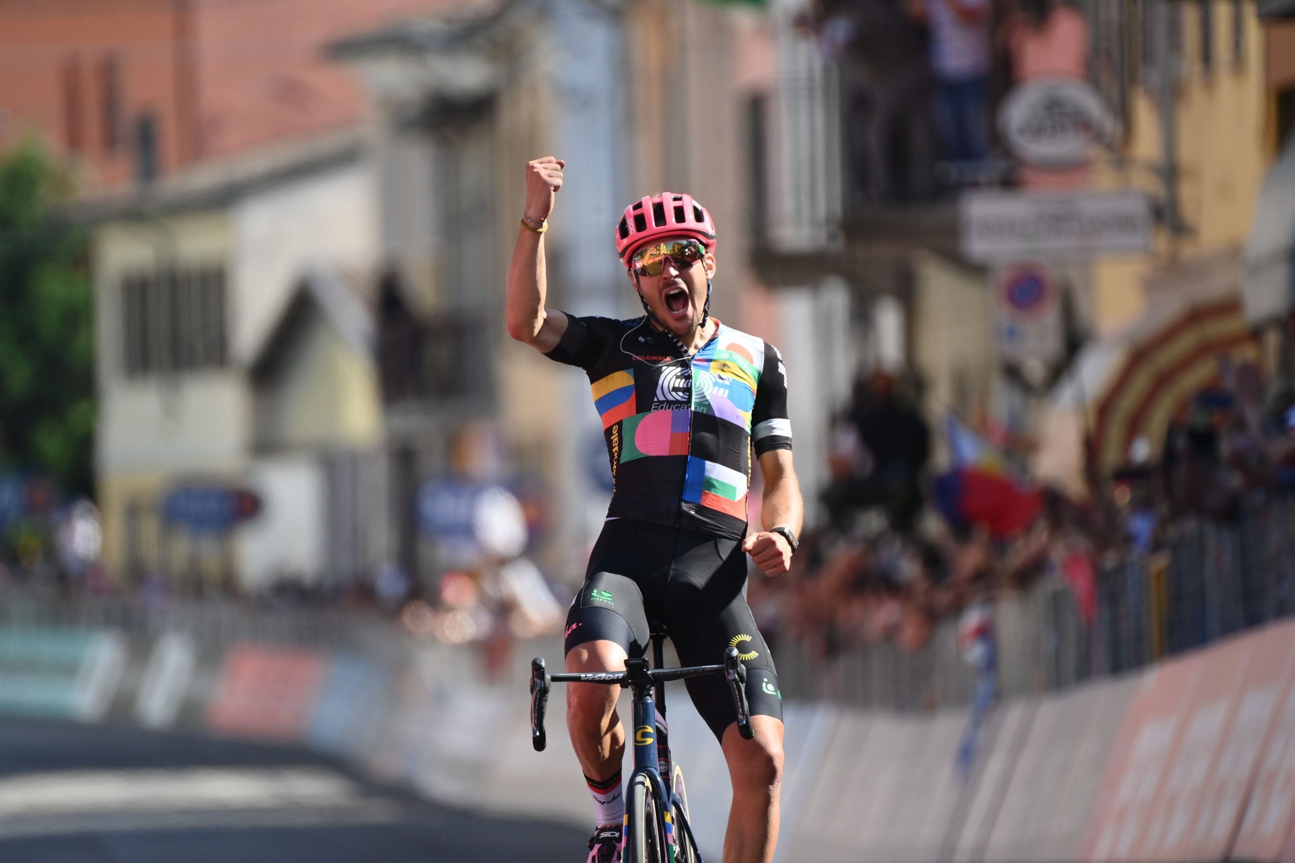 Alberto Bettiol ganó la etapa 18 del Giro de Italia. Foto: Twitter Giro de Italia