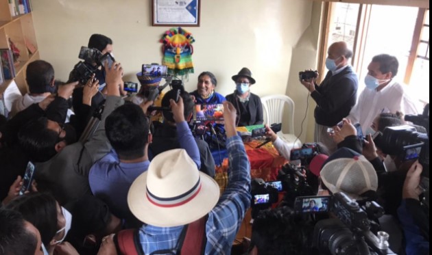 El excandidato presidencial Yaku Pérez oficializó su salida de Pachakutik. Foto: EL COMERCIO