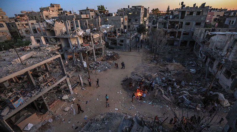 242 los palestinos han muerto en Gaza por los últimos ataques israelíes. Foto: EFE