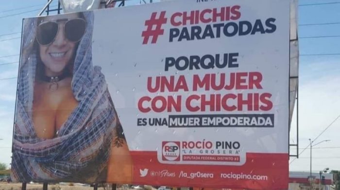 El plan de Rocío Pino la aspirante a diputada del partido Redes Sociales Progresistas (RSP) en el distrito 3 de Sonora no es tan frívolo como podría parecer, según lo relata. Foto Twitter