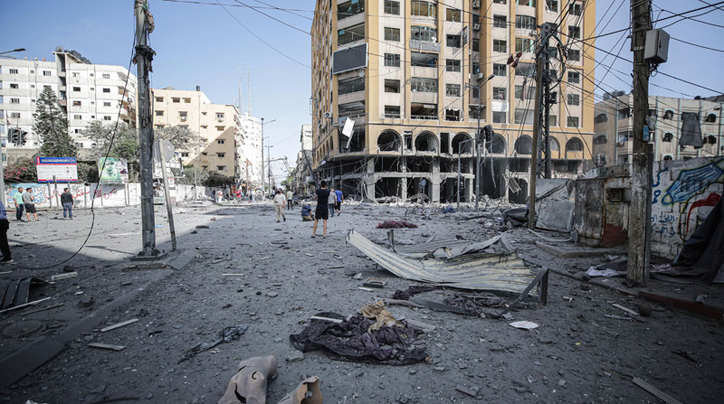 La cifra de fallecidos aumenta tras los bombardeos entre Israel y Palestina. Foto: EFE