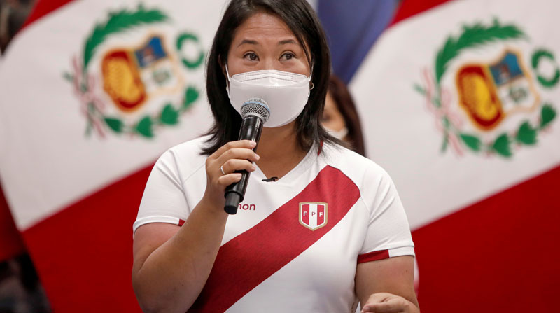 La candidata presidencial de Perú, Keiko Fujimori, solicitó un permiso judicial para viajar a Ecuador y asistir a un foro organizado por Mario Vargas Llosa. Foto: Reuters
