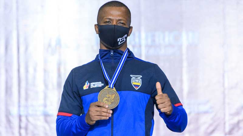 Andrés Montaño, deportista ecuatoriano que ganó una medalla de oro en el Panamericano en Guatemala. Foto: cortesía Ministerio del Deporte