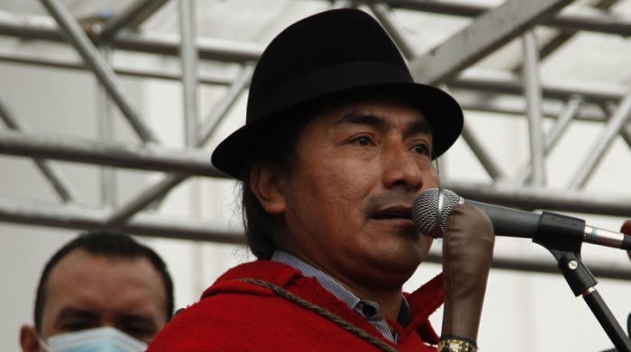 Leonidas Iza es el nuevo presidente de la Confederación de Nacionalidades Indígenas del Ecuador (Conaie). Foto: Archivo / EL COMERCIO