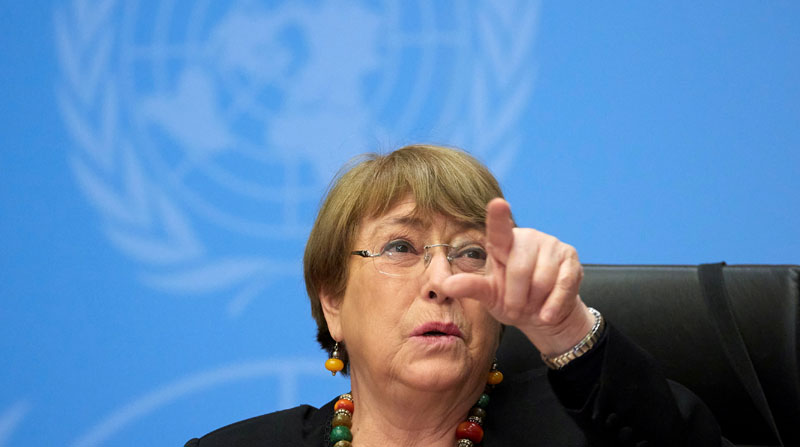 La alta comisionada de las Naciones Unidas, Michelle Bachelet, denunció el deterioro de la situación de los derechos humanos en Nicaragua. Foto: Reuters