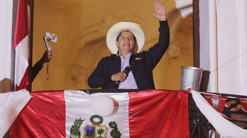 El candidato presidencial, Pedro Castillo, tiene ventaja sobre Keiko Fujimori, según los resultados parciales de las elecciones en Perú. Foto: Reuters