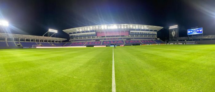 El estadio Banco de Guayaquil ya cuenta con luminarias. Foto: Independiente del Valle