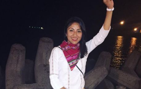 Evaliz Morales tiene 26 años y es funcionaria de la Procuraduría General de Bolivia. Foto: Captura de pantalla