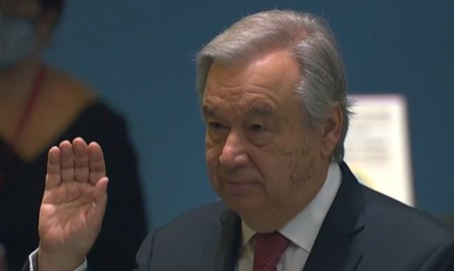 António Guterres dijo sentirse honrado y agradecido por la designación. Foto: Twitter @UN
