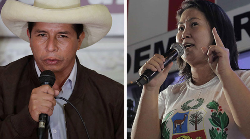 Perú está a la expectativa de conocer los resultados de las elecciones presidenciales, en donde Pedro Castillo y Keiko Fujimori se disputan la victoria. Fotos: EFE