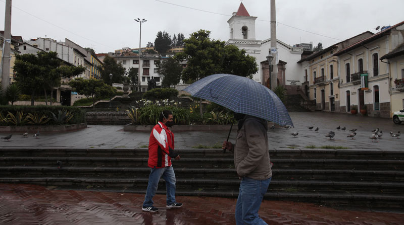 La temporada lluviosa se acerca a Quito según Inamhi. Foto: Julio Estrella/ EL COMERCIO
