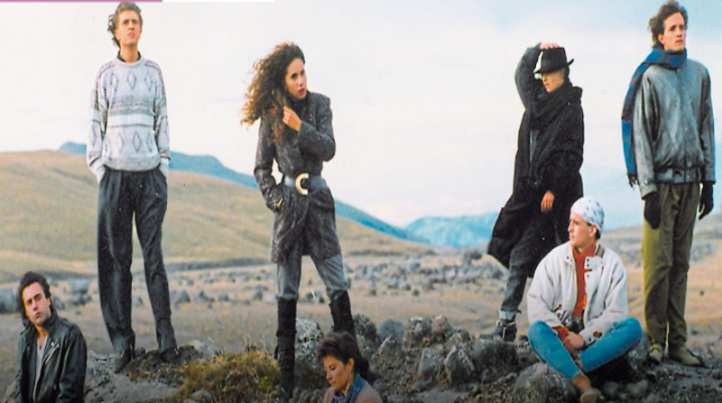 En esta imagen aparecen todos los personajes principales de la cinta, en medio del páramo andino ecuatoriano. Foto. Cortesía de Viviana Cordero
