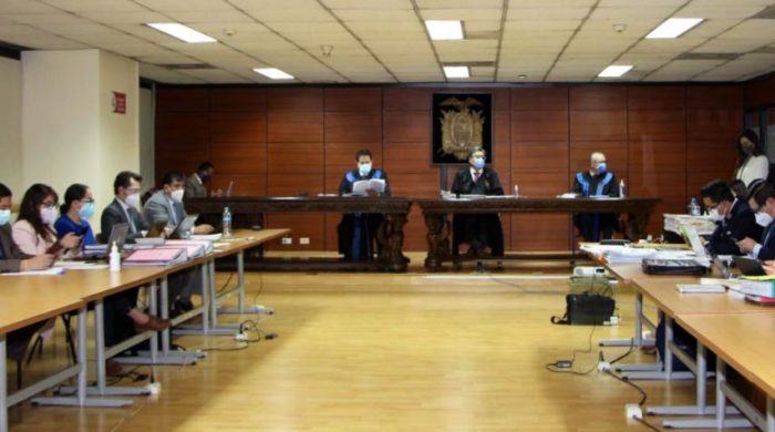 Juicio del caso Caminito desarrollado este martes 22 de junio del 2021. Foto: Twitter @FiscaliaEcuador