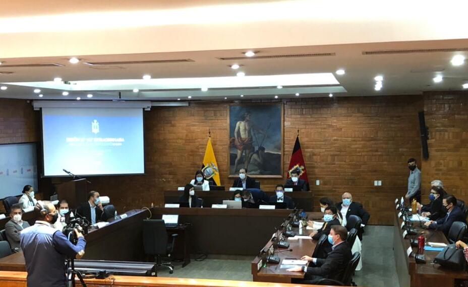 El Concejo Metropolitano de Quito sesiona de manera presencial este miércoles 2 de junio del 2021 desde las 08:30. Foto: Galo Paguay / EL COMERCIO