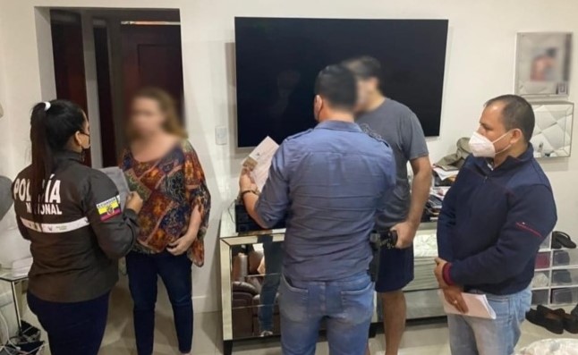 Los procesados fueron capturados en allanamientos realizados en Guayaquil, Durán y Samborondón. Foto: Fiscalía