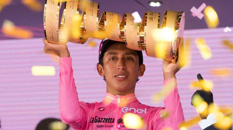 Egan Bernal, ganador del Giro de Italia 2021, Foto: EFE