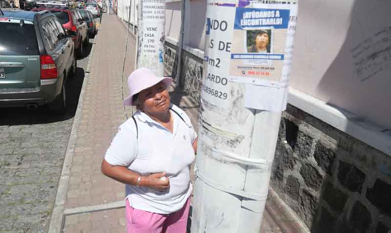 Luis Eduardo Guachalá Chimbo desapareció en 2004. Desde entonces su madre lo ha buscado. Foto: archivo / EL COMERCIO