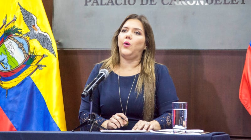 María Alejandra Vicuña, quien fue vicepresidenta de Ecuador entre enero y diciembre del 2018, obtuvo el título de máster en Administración de Empresas en la Universidad de Guayaquil. Foto: Archivo / EL COMERCIO