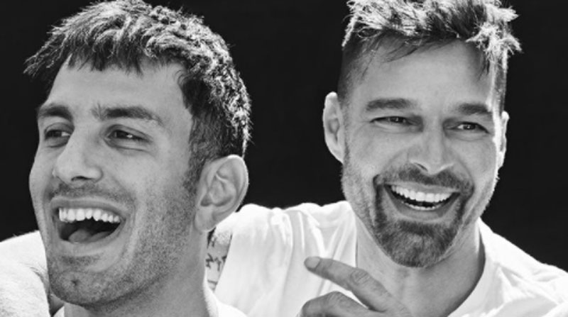 El cantante Ricky Martin junto a su esposo Jwan Yosef. Foto: Instagram @ricky_martin