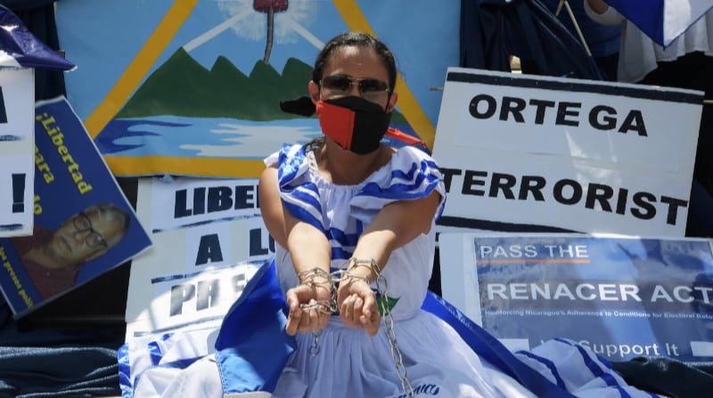 Este 17 de junio del 2021, abordamos la crisis que sufre Nicaragua, donde el presidente Daniel Ortega persigue y encarcela a opositores políticos con opciones de disputarle la presidencia en noviembre. Foto: EFE