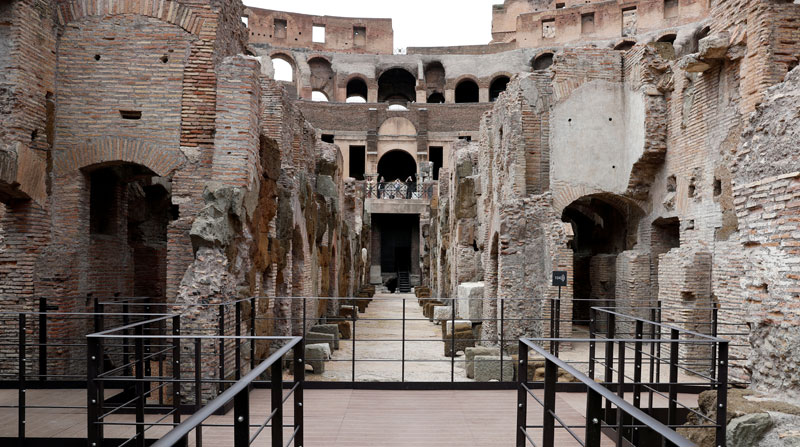 Vista del Coliseo, que ha sido restaurado en un proyecto multimillonario patrocinado por el grupo de moda Tod's en Roma, Italia, el 24 de julio de 2021. Foto tomada el 24 de junio de 2021. Foto: REUTERS