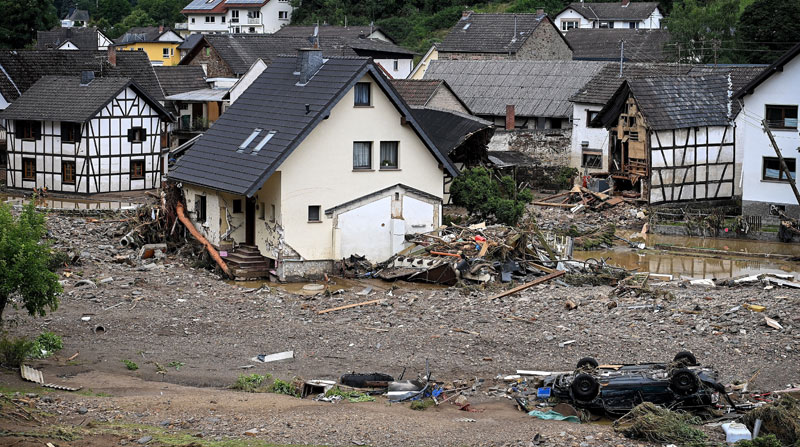 El temporal ha causado la muerte a 19 personas y ha dejado 70 heridos en Alemania. Foto: EFE