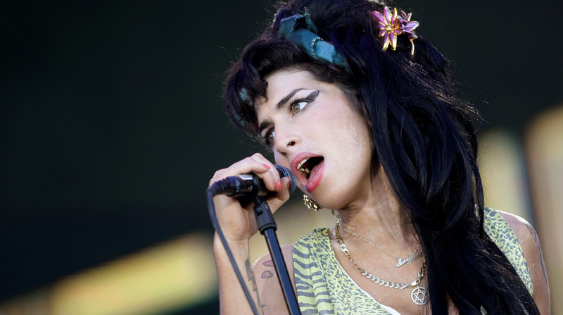 Amy Winehouse durante una presentación en Rock in Río, España, en 2008. Foto: Reuters