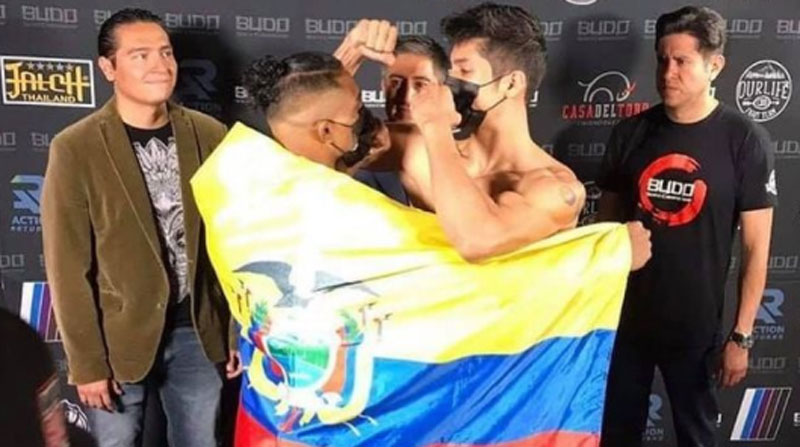 El ecuatoriano Christian Alquinga se enfrentará al mexicano Mario Luna Sánchez en México, el 3 de julio del 2021. Foto: Instagram mmafanecuador