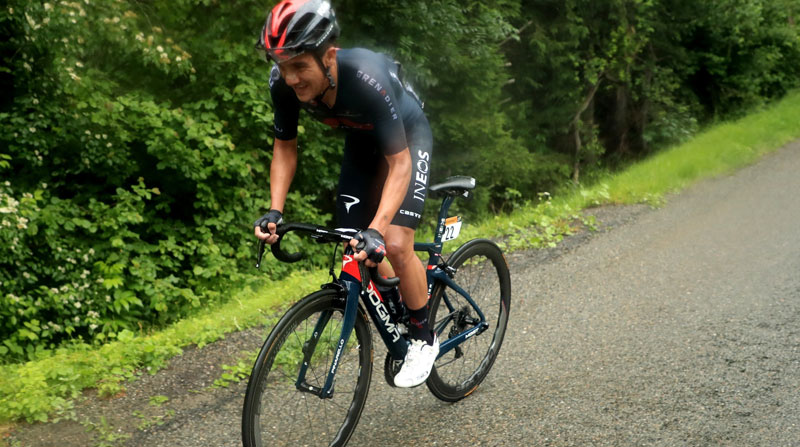 Richard Carapaz, ciclista ecuatoriano que es protagonista en el Tour de Francia 2021. Foto: EFE