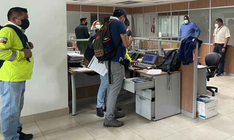 En junio pasado, la Fiscalía allanó las oficinas judiciales de los sorteos, en Guayas. Foto: cortesía