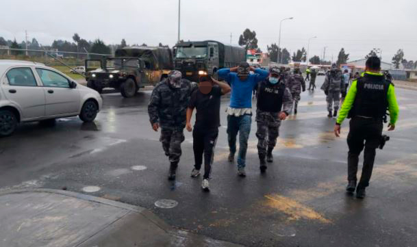 La Policía Nacional anunció la captura de las personas privadas de la libertad. Foto: Cortesía