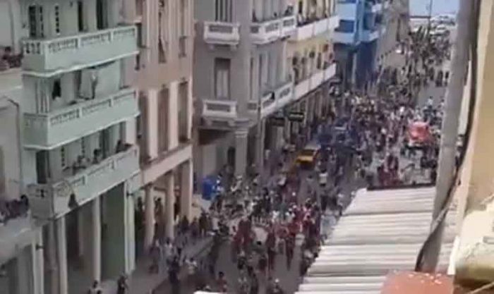 Las protestas se han producido en diferentes localidades de Cuba como San Antonio de Los Baños, Güira de Melena y Alquízar. Foto: captura