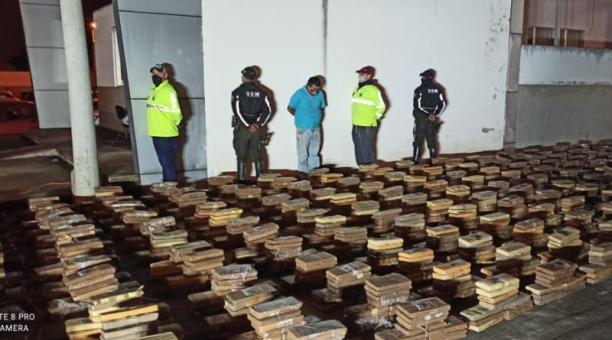 En el 2020 se incautaron 128,4 toneladas de droga en Ecuador. Foto: archivo / Twitter Ministerio de Gobierno