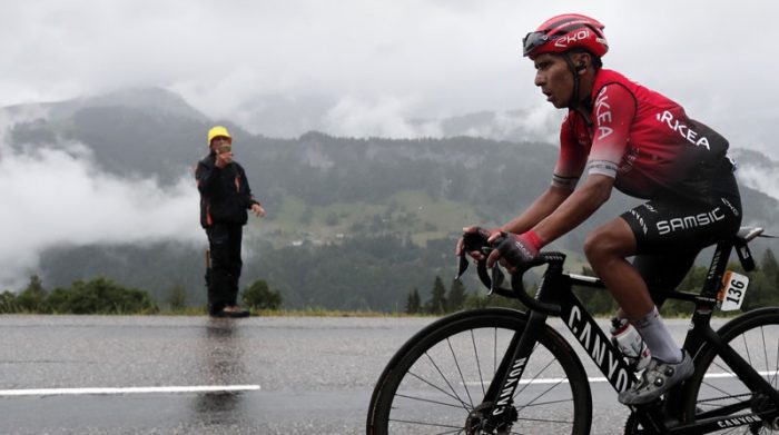 Nairo Quintana, ciclista colombiano en el Tour de Francia 2021. Foto: EFE