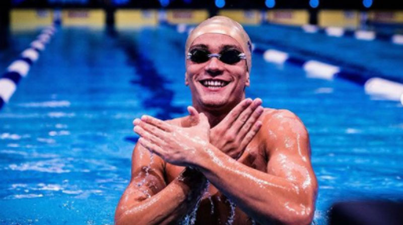 Tomás Peribonio, nadador ecuatoriano que competirá en Tokio. Foto: https://www.instagram.com/tomperibonio