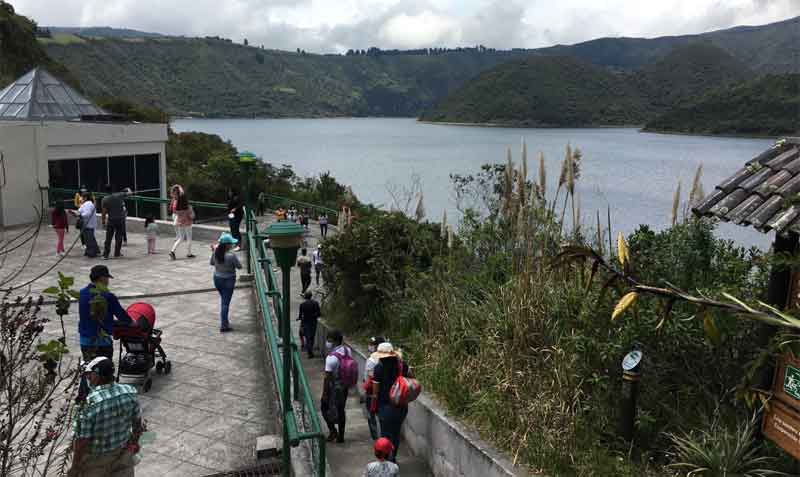 La laguna de Cuicocha, que es parte del Parque Nacional Cotacachi Cayapas, es uno de los destinos turísticos más concurridos de la provincia de Imbabura. Foto: EL COMERCIO