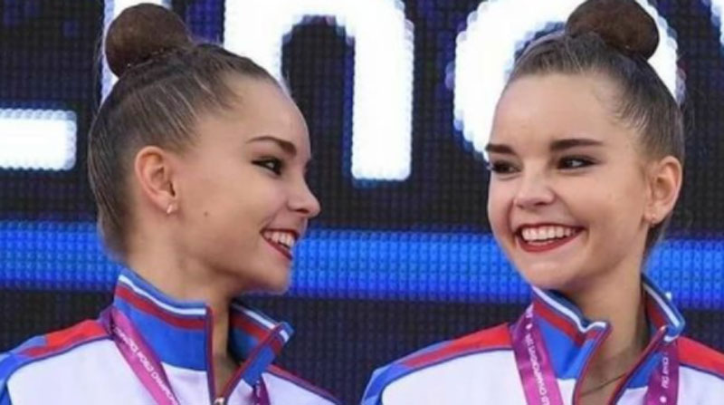 Las gemelas rusas, favoritas para la final de gimnasia rítmica