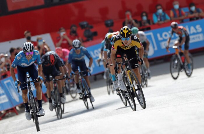 Primoz Roglic se impuso en la undécima etapa de La Vuelta. Foto: EFE