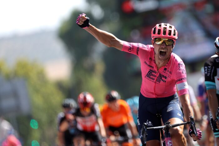 Magnus Cort se quedó con la etapa 12 de La Vuelta. Foto: EFE