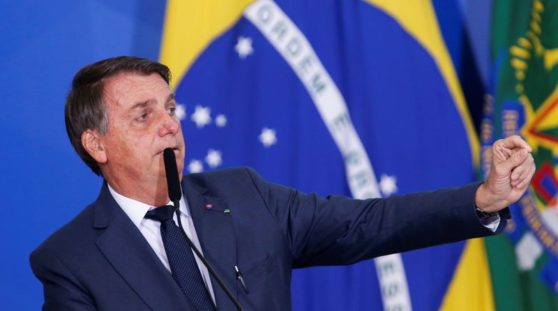 Jair Bolsonaro ha cuestionado en reiteradas ocasiones el sistema electoral y lo ha señalado de "fraudulento". Foto: Reuters