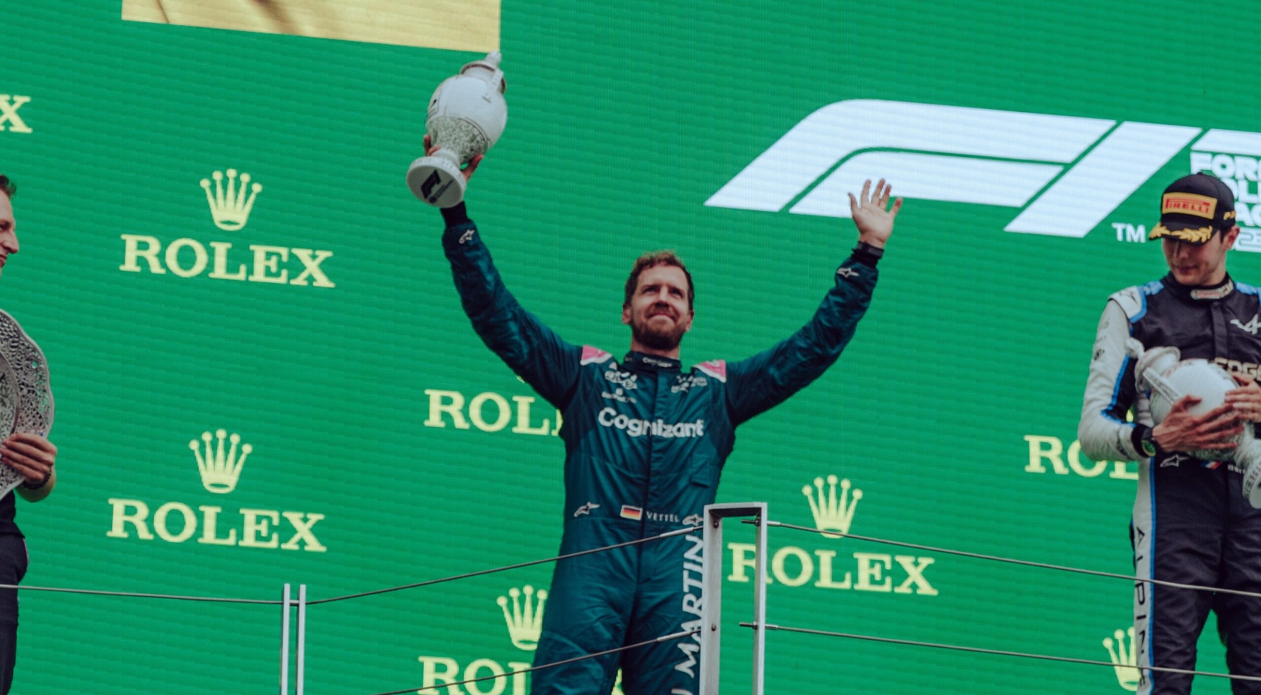 Sebastian Vettel después de su participación en Hungría. Foto: Aston Martin